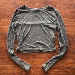 F21 cropped fitted long sleeve✨